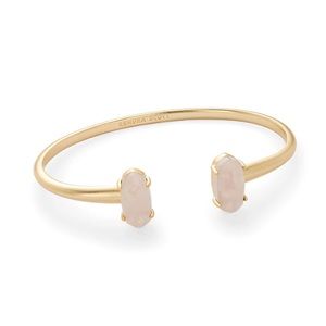 Kendra Scott Edie Cuff Gold/Rose Quartz